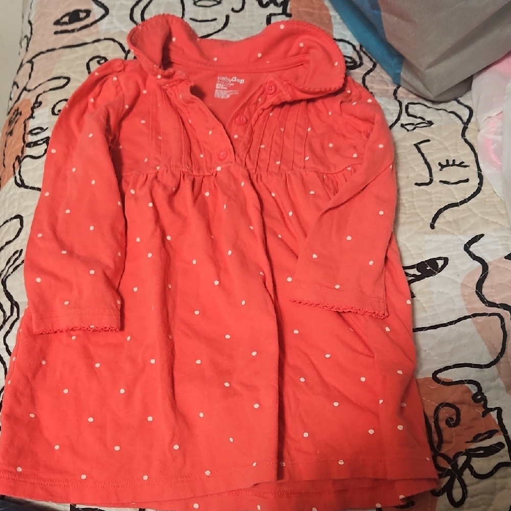 OshKosh B'gosh Coral Polka Dot Raincoat